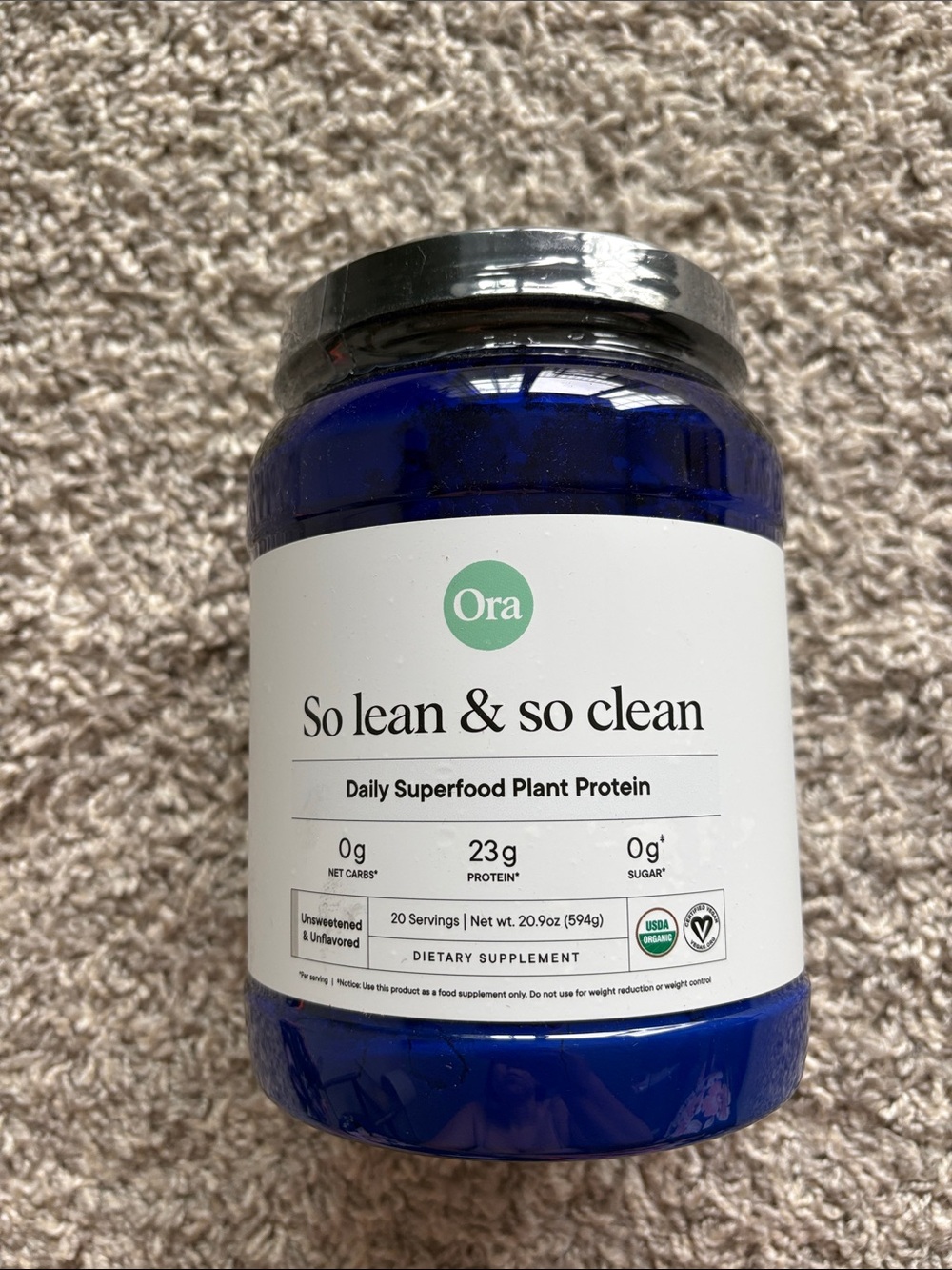 Ora So Lean & So Clean Daily Superfood Plant Protein-NEVER OPENED